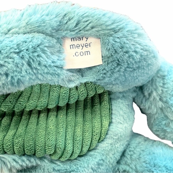 MARY Meyer Pebblesaurus Lovey Blue Triceratops Dinosaur Plush Security Blanket - Picture 7 of 11